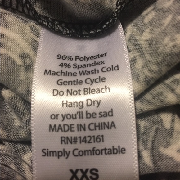 Brand New Lularoe XXS Julia. Black, grey and white - Picture 3 of 3